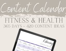social media content calendars for local gyms